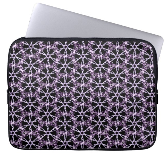 Capa Para Notebook Treliça Lavanda Mística (Frente)
