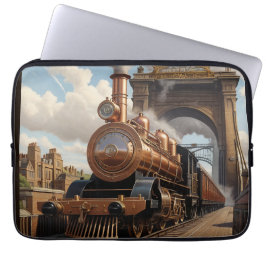 Capa Para Notebook Trem Steampunk Deixando Londres