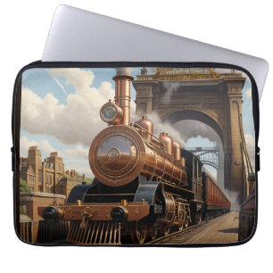 Capa Para Notebook Trem Steampunk Deixando Londres