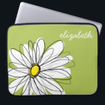 Capa Para Notebook Trendy Daisy Floral Illustração - limão e amarelo<br><div class="desc">Uma peça de arte dúzia e caprichosa,  hipster. Você pode adicionar um nome,  monograma ou outro texto personalizado. Se você precisar mover a arte ao redor,  clique no botão personalizar para fazer alterações.</div>