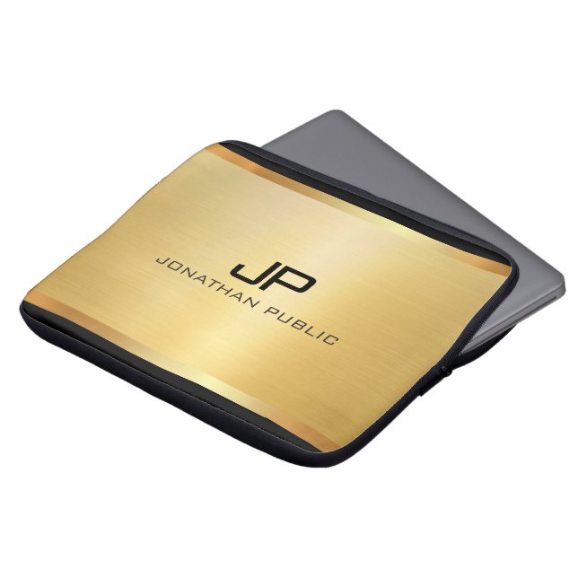 Capa Para Notebook Trendy Elegant Modern Luxury Template Glamour Gold (Frente Topo)