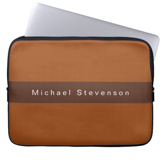 Capa Para Notebook Trendy Modern Professional Brown (Frente)