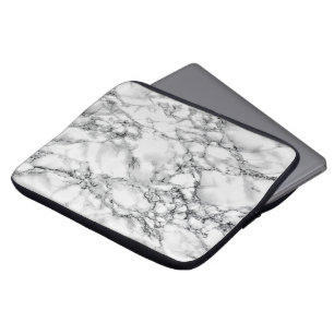 Capa Para Notebook Trendy White Marble Stone