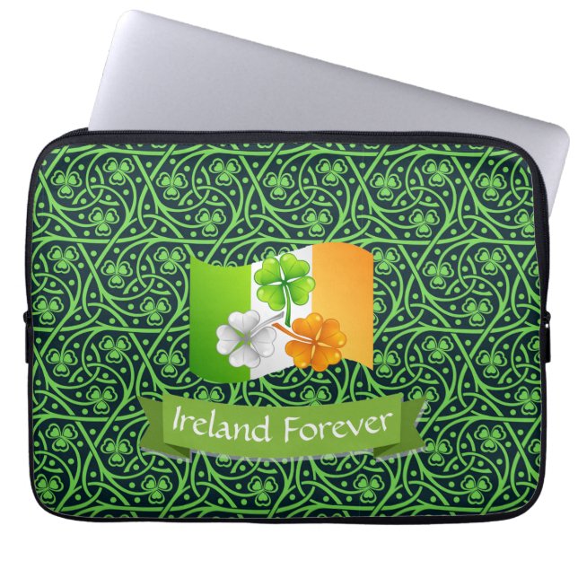 Capa Para Notebook Trevo Celta Irlandês (Frente)