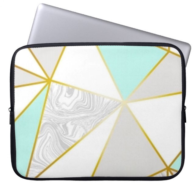 Capa Para Notebook Triângulos Geométricos Modernos (Frente)