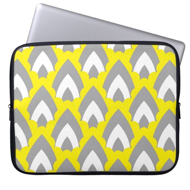 Capa Para Notebook Triano de Formas Geométricas de Desenho de Mão abs (Frente)