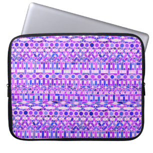 Capa Para Notebook Tribal Batik - tons violeta roxa