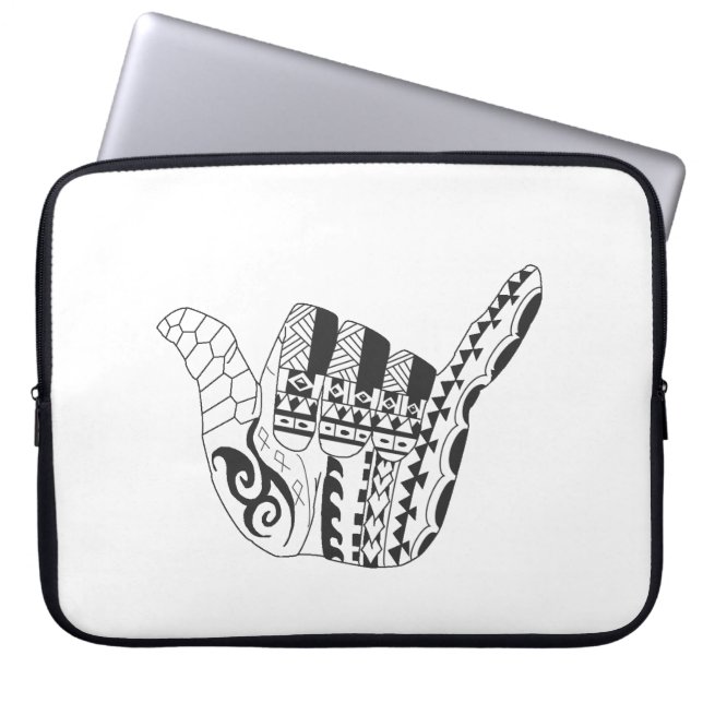 Capa Para Notebook Tribal, surf acima (Frente)