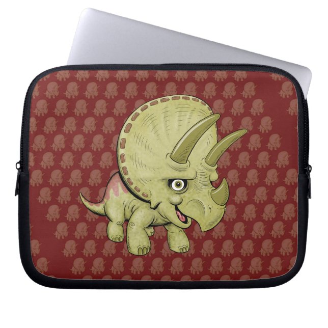 Capa Para Notebook Triceratops Cartoon (Frente)