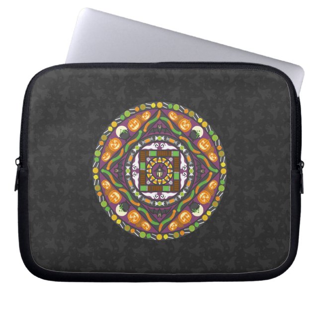 Capa Para Notebook Tricks e Guloseimas Estojo para Laptop Mandala (Frente)