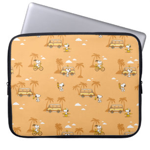 Capa Para Notebook Trippin rodoviário Amendoins Snoopy Beach Patter