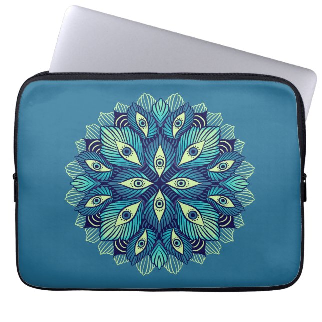 Capa Para Notebook Trippy Psychedelic Eyes Arte Surreal Floral (Frente)