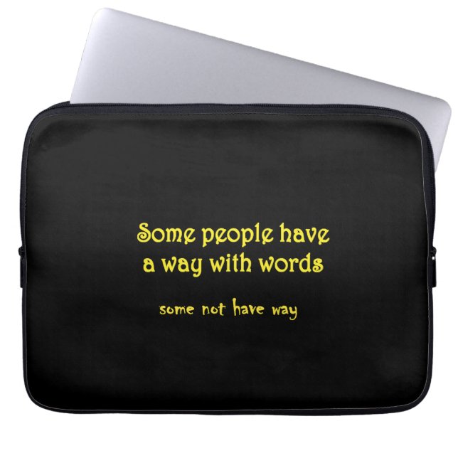 Capa Para Notebook Trocadilho Divertido: Um Conto de Duas Frases (Frente)