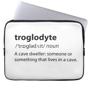 Capa Para Notebook Troglodyte - Espeleologia De Cavernas Engraçadas