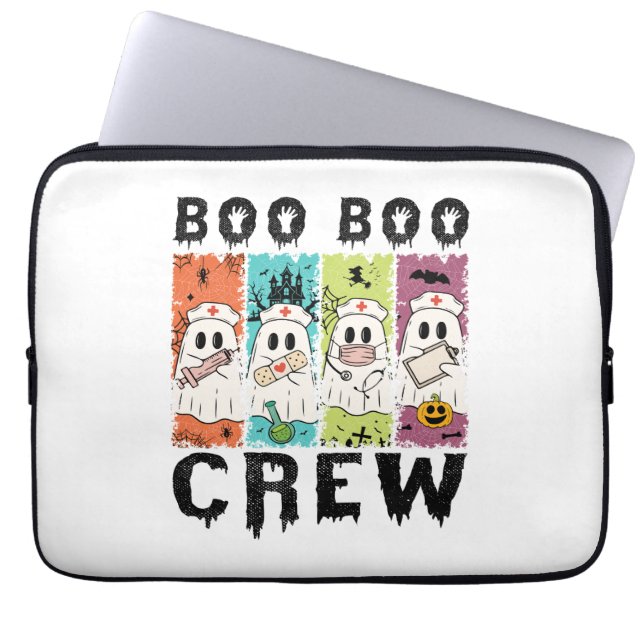Capa Para Notebook Tropa Boo Boo Enfermeira de Halloween (Frente)
