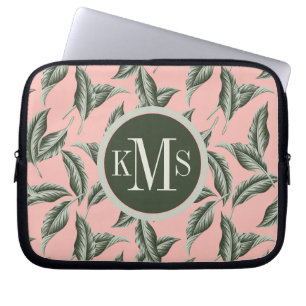 Capa Para Notebook Tropical Garden Leaves Pattern