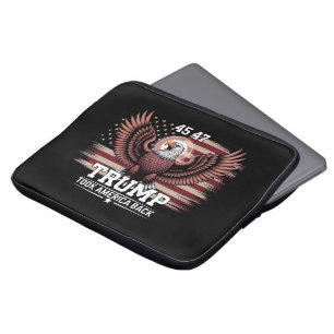 Capa Para Notebook Trump Bandeira do 45º 47º Presidente 2025 Águia Am