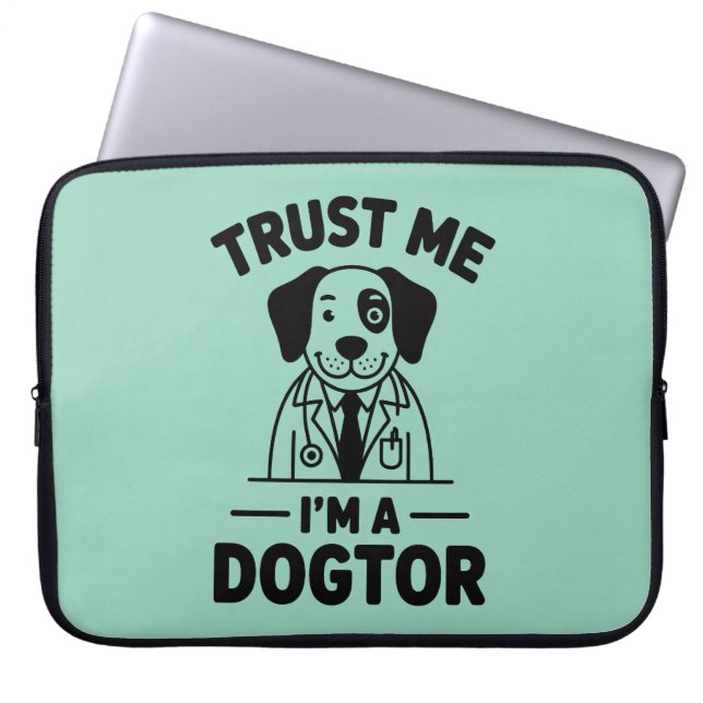 Capa Para Notebook Trust Me I’m a Dogtor (Frente)