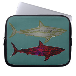 Capa Para Notebook Tubarões