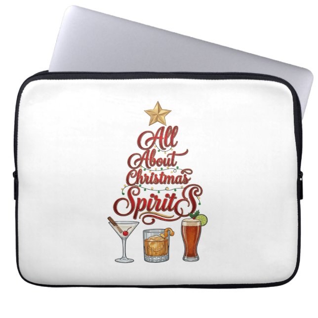 Capa Para Notebook Tudo Sobre Espíritos De Natal Coquetéis Whisky Est (Frente)