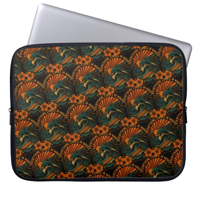 Capa Para Notebook Tudo vem no Retro de Ondas (Frente)
