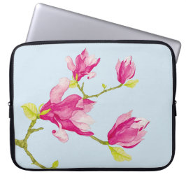 Capa Para Notebook Tulip Magnolias em uma Bolsa de laptop