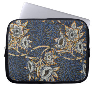 Capa Para Notebook Tulipa de William Morris com padrão de salgueiro e