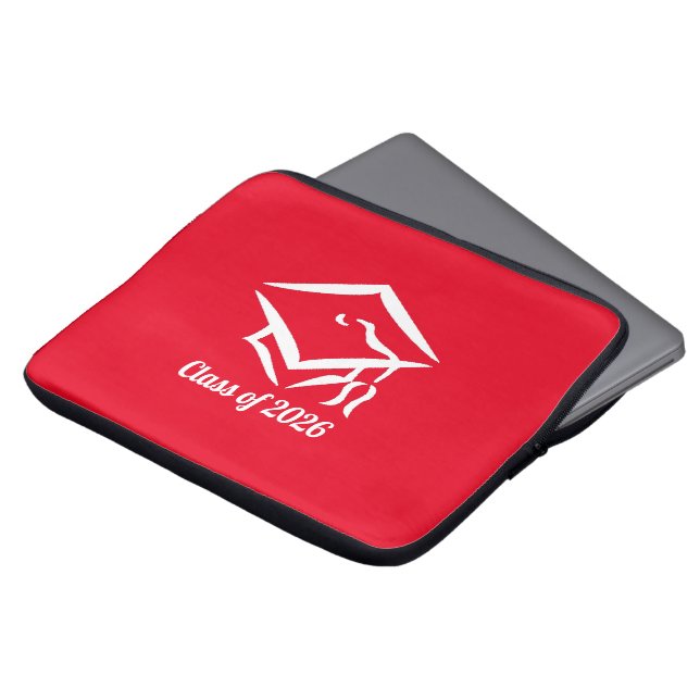 Capa Para Notebook Turma de Graduação de 20?? VermelhoBranco Personal (Frente Topo)