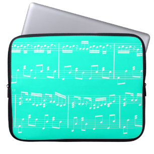 Capa Para Notebook Turquesa da caixa do laptop da partitura