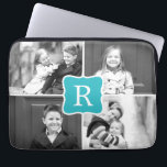 Capa Para Notebook Turquesa de Bolsa de laptop Personalizada de Colag<br><div class="desc">Os presentes fotográficos são os melhores presentes! Facilmente personalizado com seu texto e/ou foto(s) para uma aparência personalizada. Desenhado por Berry Berry Sweet. Ver mais designs em www.berryberrysweet.com</div>