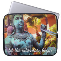 Turquoise Warrior Statue Foto Deixe Aventura Começ
