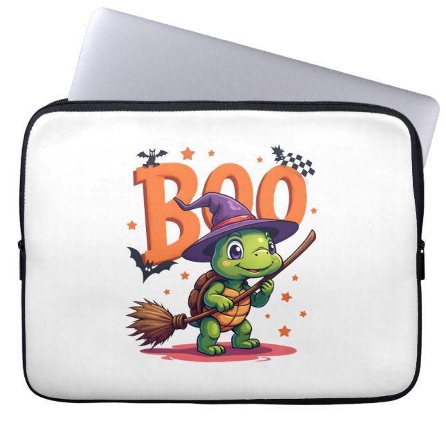 Capa Para Notebook Turtle Tortoise Boo Witick ou Treueen (Frente)