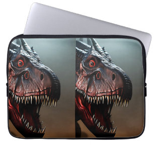 Capa Para Notebook Tyrannosaurus Rex Cara Assustadora, Bolsa de lapto