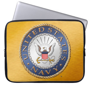 Capa Para Notebook U.S. Saco dos eletrônicos do marinho