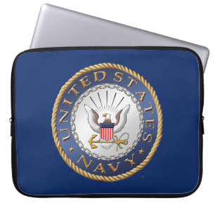 Capa Para Notebook U.S. Saco dos eletrônicos do marinho