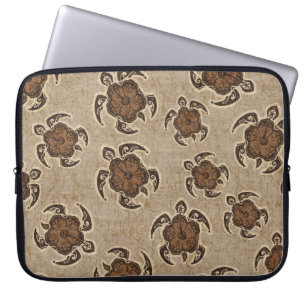 Capa Para Notebook Uhane Honu Hibiscus Batik Hawaiian Turtle Wetcase