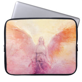 Capa Para Notebook Um Anjo Pastel em uma Bolsa de Eletrônicos de 15"