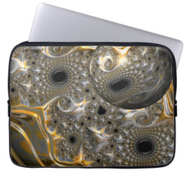 Capa Para Notebook Um Balé esférico em Prata e na barra de Laptop Dou