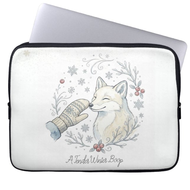Capa Para Notebook Um Boop de Inverno Ternurento (Frente)