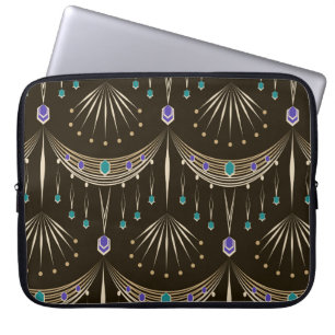 Capa Para Notebook Um lindo ornamento de padrão de renda antigo.