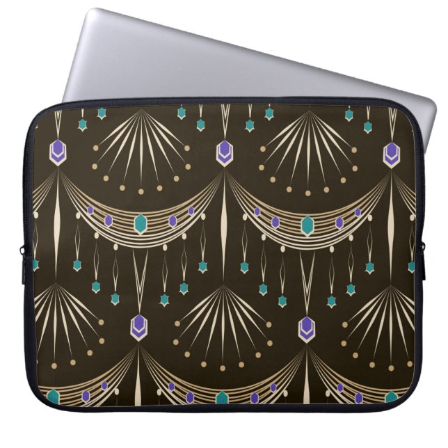 Capa Para Notebook Um lindo ornamento de padrão de renda antigo.  (Frente)