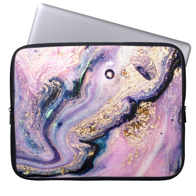 Capa Para Notebook Um lindo padrão de mármore. Abstrato art wallpa (Frente)