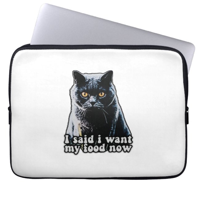 Capa Para Notebook Um meme engraçado de gato ranzinza para donos de g (Frente)