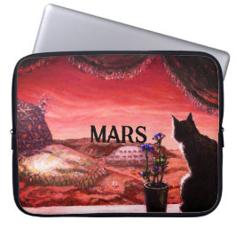 Capa Para Notebook Um Mundo Novo - Sci-Fi - Gato em Marte