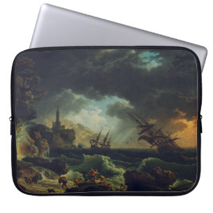Capa Para Notebook Um Naufrágio em Mares Tempestuosos por Claude-Jose