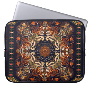 Capa Para Notebook Um ornamento sem costura indiano. Patente simétri