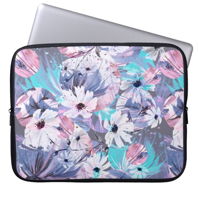 Capa Para Notebook Um padrão criativo de aquarelas, (Frente)