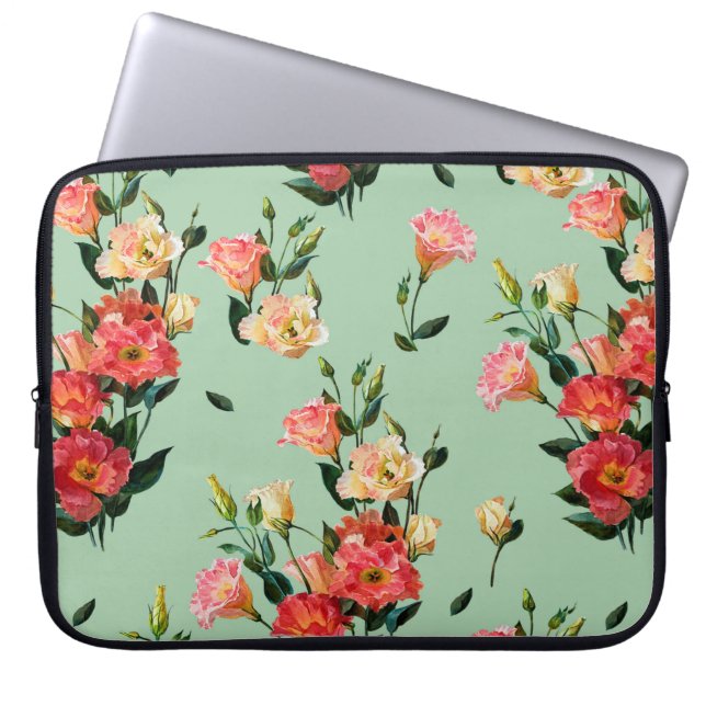 Capa Para Notebook Um padrão floral constante no estilo vitoriano. Bo (Frente)
