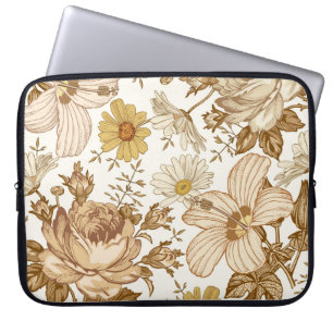 Capa Para Notebook Um padrão perfeito. Belo reino rosa florescente