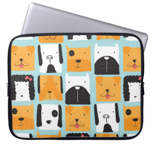 Capa Para Notebook Um padrão perfeito com cães bonitos. 